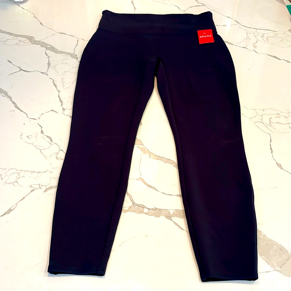 NWT Spanx Ponte Ankle Leggings, Sz M - Classic navy